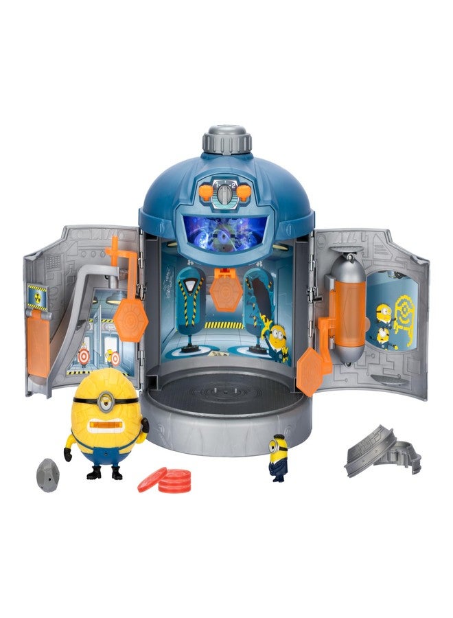 Minions Despicable Me 4 - Mega Transformation Chamber | Transform AVL Jerry Into Mega Jerry | Chamber Opens Out to Transform Into an AVL Training Center Playset | with Lights & Sounds - Image 1